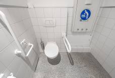 Nationalparkhaus aquaprad - Toilette im ersten Stock